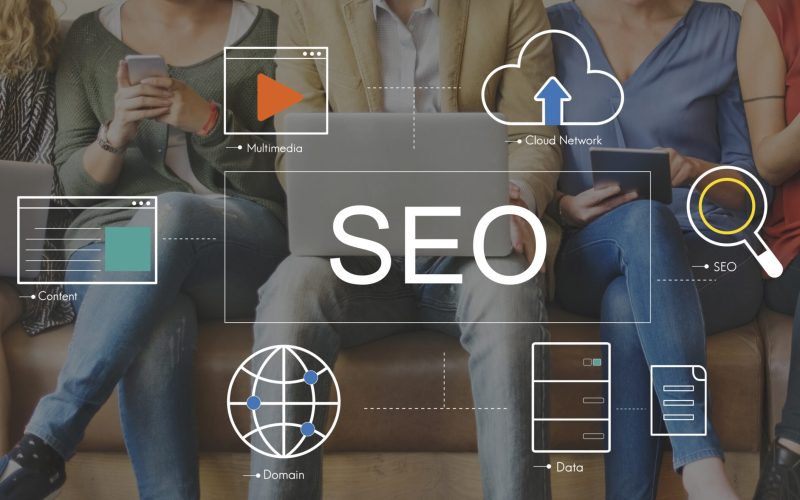 Big Data Domain Web Page SEO Concept